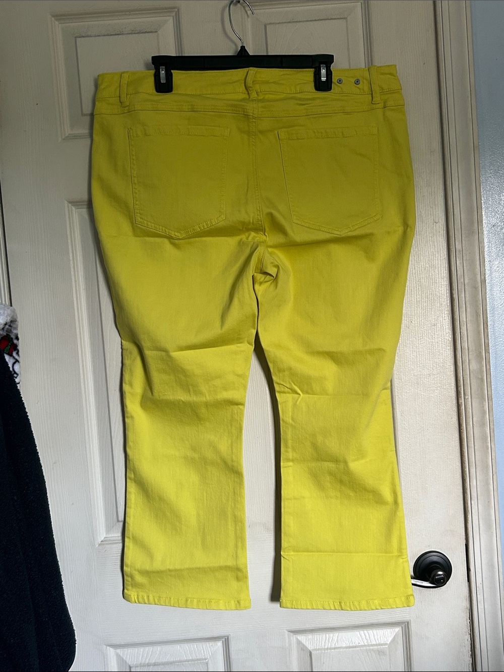 Cabi sunny yellow glow stick kick back kick flare Jean size 18 - Picture 4 of 6